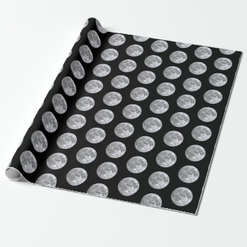 Man In The Moon Wrapping Paper by dbvisualarts at Zazzle