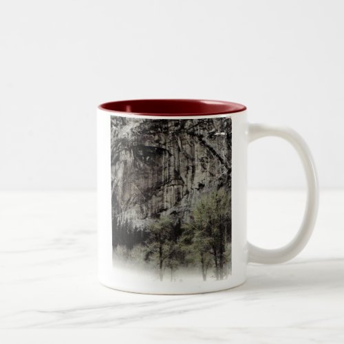 Man in the Mountain Yosemite National Park Two_Tone Coffee Mug