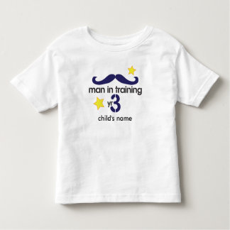 Man In Training 3rd Birthday Toddler T-shirt