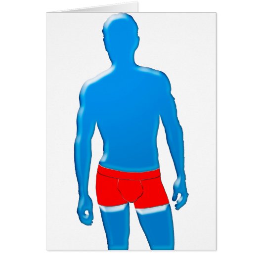 Man in Underwear Cards (Front)