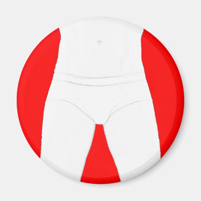 Man in Underwear Magnet (Front)