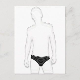Man in Underwear Postcard
