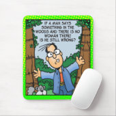 Man in Woods Mouse Pad (With Mouse)