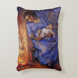 Man is at Sea by Vincent van Gogh Accent Pillow