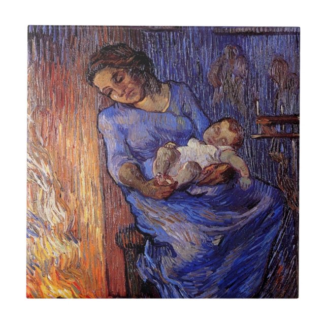 Man is at Sea by Vincent van Gogh Ceramic Tile (Front)