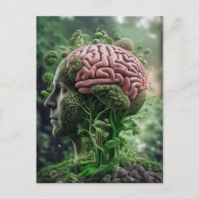 Man is Nature - Humanity Environment Organic Postcard (Front)