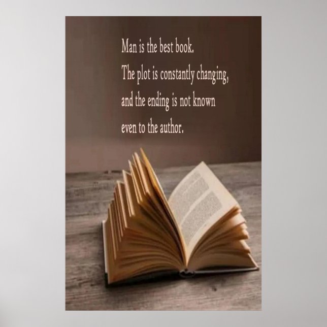 Man is the best book poster (Front)