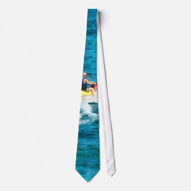 Man Jet Skiing Neck Tie (Front)