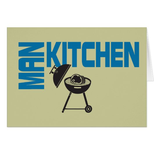 Man Kitchen Grill Cards (Front Horizontal)