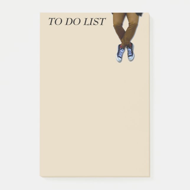 Man Legs Sitting on Tan Notes (Front)