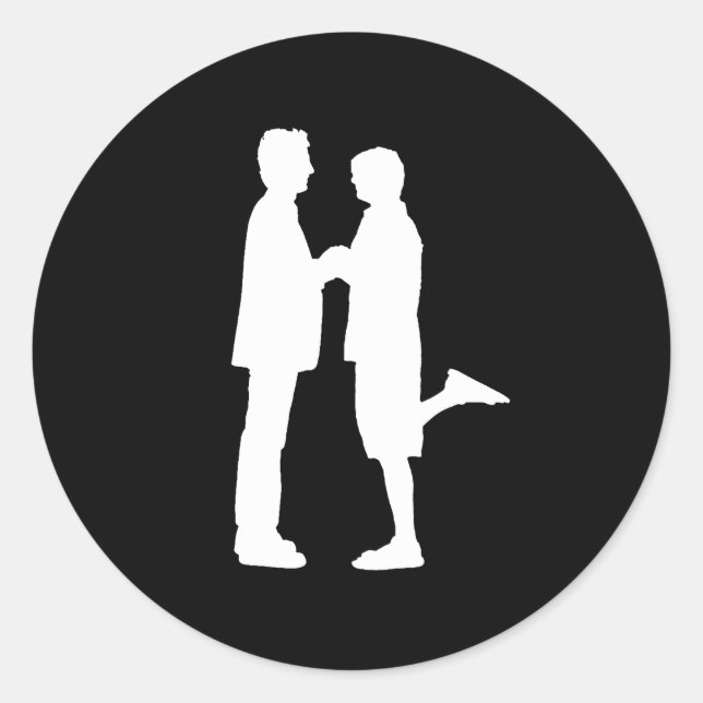 Man Love Classic Round Sticker (Front)