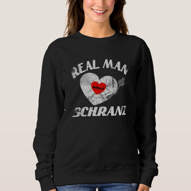Man Love Play Cabinet Techno DJ Vinyl Record Heart Sweatshirt (Front)
