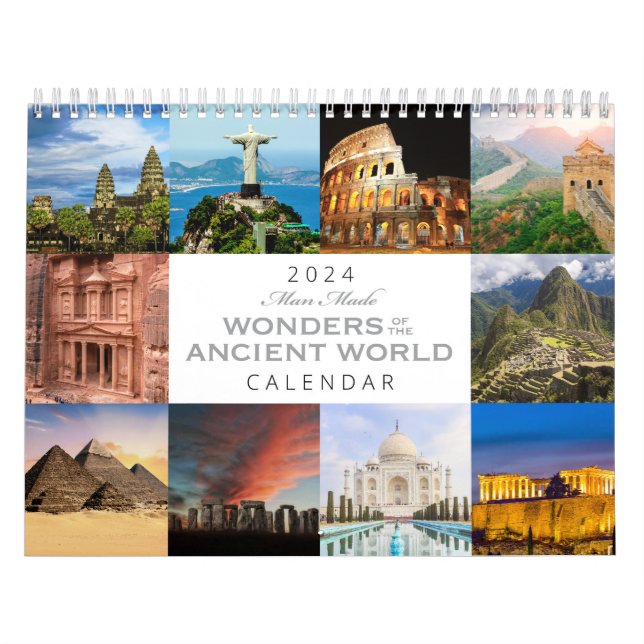 Man-Made Wonders of the Ancient World 2024  Calendar (Cover)