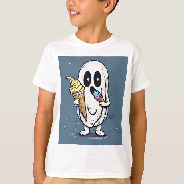 MAN_MANUAL TRENDING CUTE GOST T-SHIRT (Front)