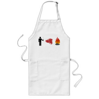 Man. Meat. Fire. Long Apron