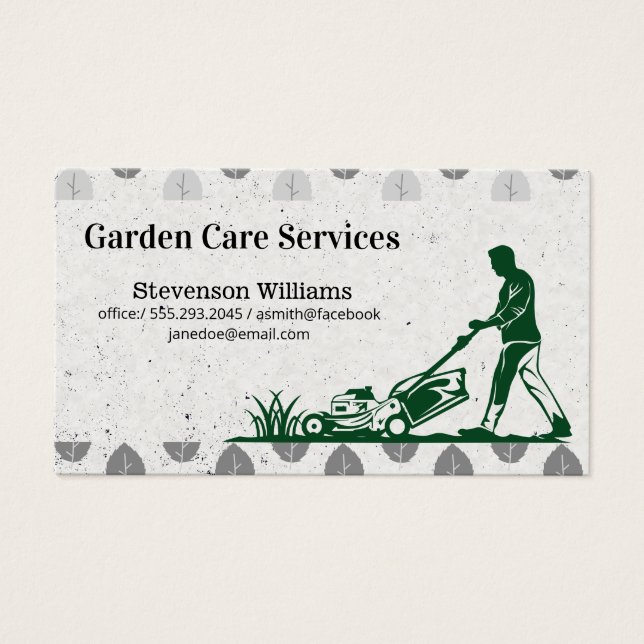 Man Mowing Lawn | Landscaping (Front)