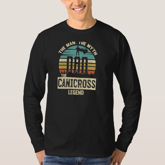 Man Myth Legend Dad Canicross Amazing Runner Pullo T-Shirt (Front)