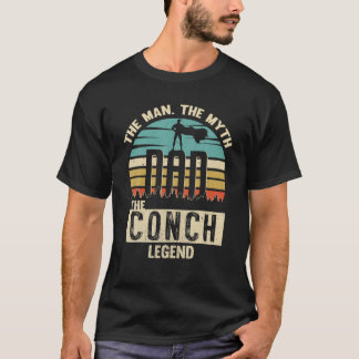Man Myth Legend Dad Conch Amazing Blower Novelty T-Shirt