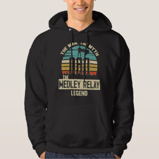 Man Myth Legend Dad Medley relay Amazing Swimmer Hoodie