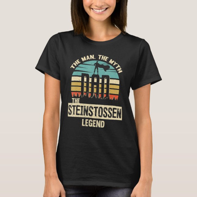 Man Myth Legend Dad Steinstossen T-Shirt (Front)
