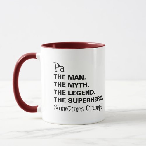 Man Myth Legend Funny Pa Coffee Mug