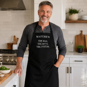 Man myth legend name fun apron
