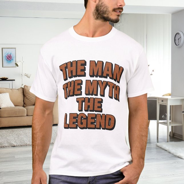 Man myth legend name fun brick wall T-Shirt (Creator Uploaded)