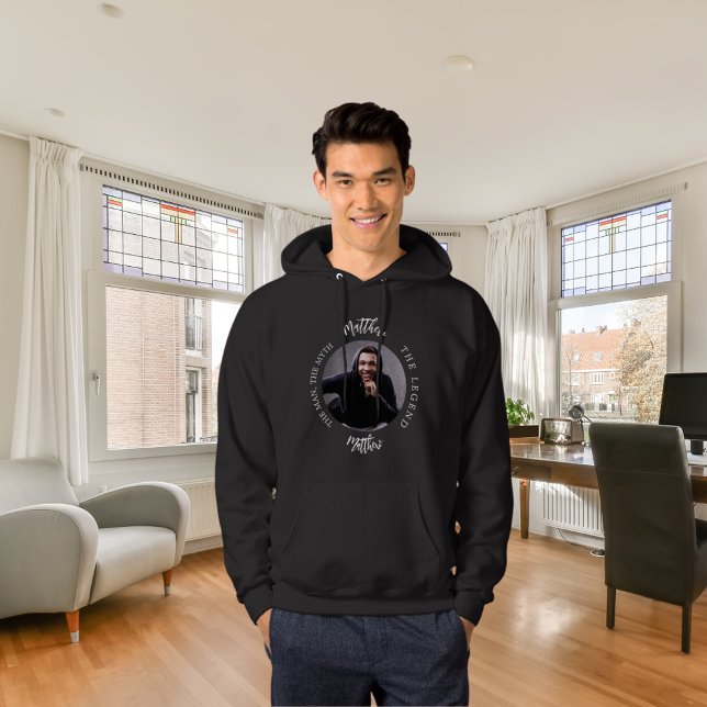 Man myth legend photo name hoodie (Creator Uploaded)