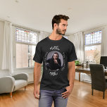 Man myth legend photo name T-Shirt<br><div class="desc">Celebrate his special day in style with this personalized t-shirt! Featuring a classic black background and bold text that reads: "The Man, The Myth, The Legend." Customize the design by adding his name, and a favorite photo to make it truly unique. This t-shirt is the perfect gift for a legendary...</div>