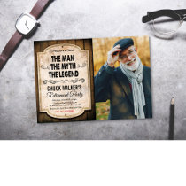 Man Myth Legend Retirement Invitation