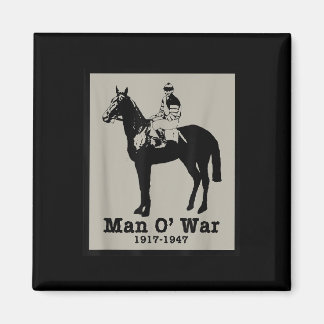 Man O War Vintage Race Horse Magnet