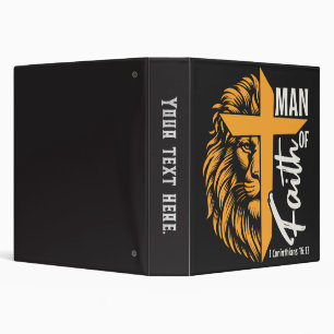 Man of faith 3 ring binder