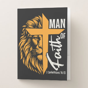 Man of faith pocket folder