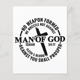 Man of God, No Weapon Formed Against Me Shall Pros