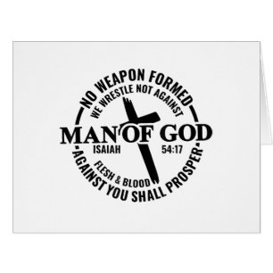 Man of God, No Weapon Formed Against Me Shall Pros Cards