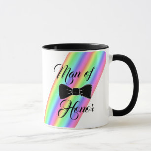 Man of Honor Black Bow Tie Coffee Mug