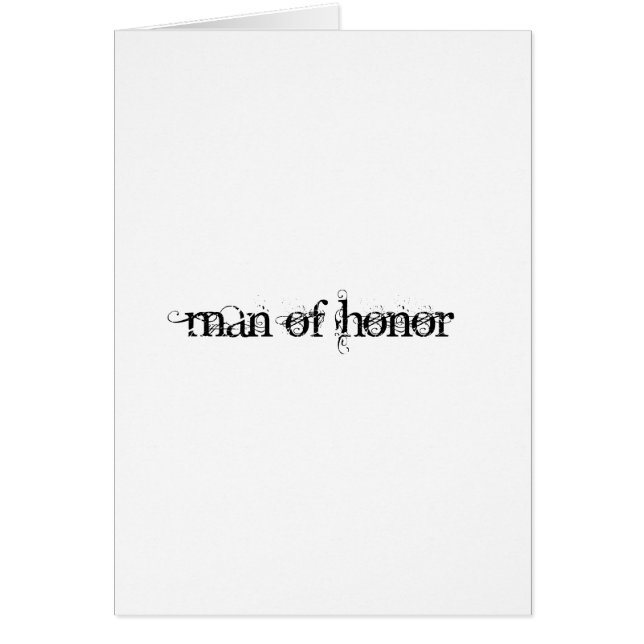 Man of Honor Cards (Front)