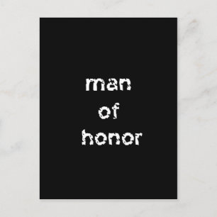 Man of Honor Postcard