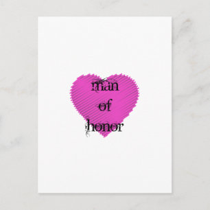Man of Honor Postcard