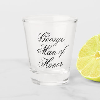Man of Honor Shot Glass | Wedding Party Shot Glass