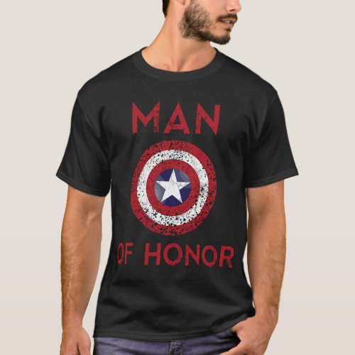 Man Of Honor Wedding Groom Couples Marriage T_Shirt