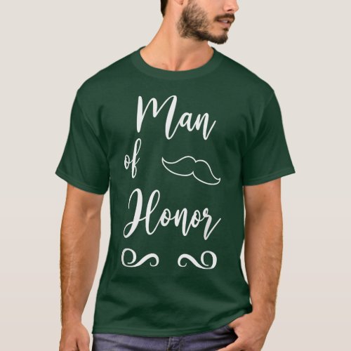Man of Honor Wedding Matching  T_Shirt