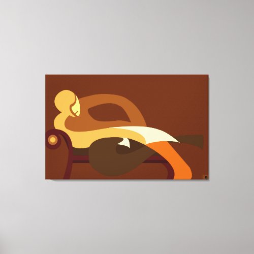 Man of leisure canvas print