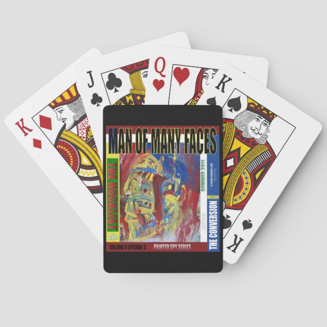 Man of Many Faces PRINT Poker Cards (Back)