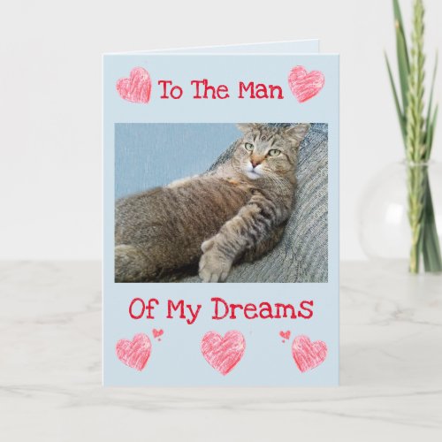 Man Of My Dreams Valentines Holiday Card