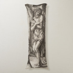 Man of Sorrows by Albrecht Durer Body Pillow
