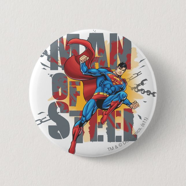 Man of Steel Button (Front)