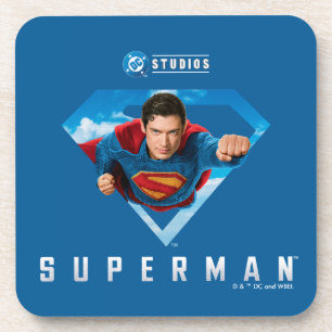 Man of Steel in Flight Beverage Coaster