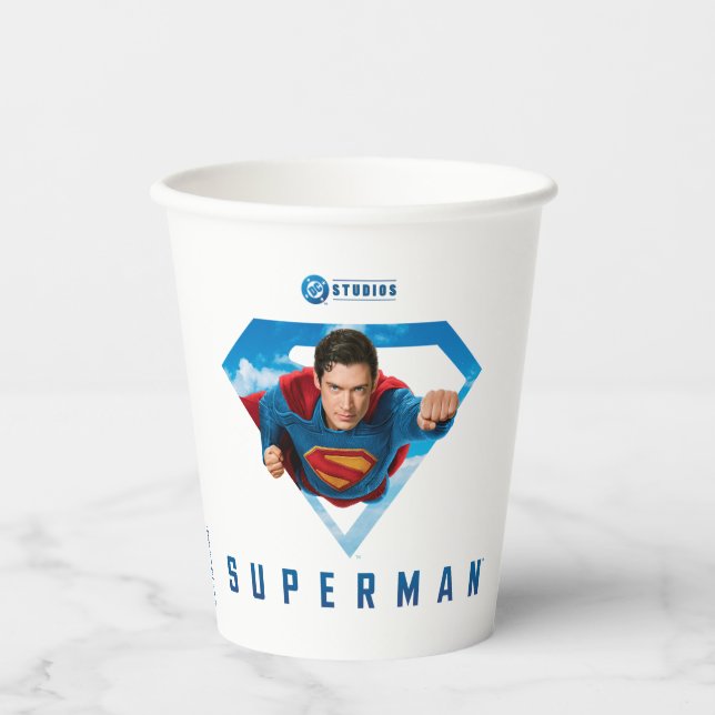 Man of Steel in Flight Paper Cups (Front)