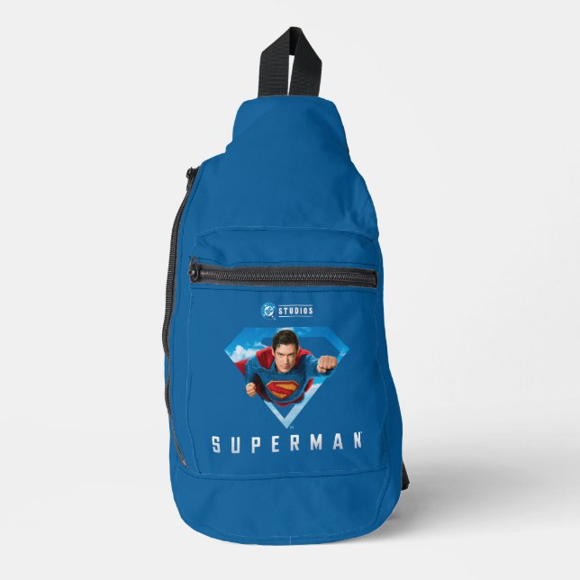Man of Steel in Flight Sling Bag (Front)